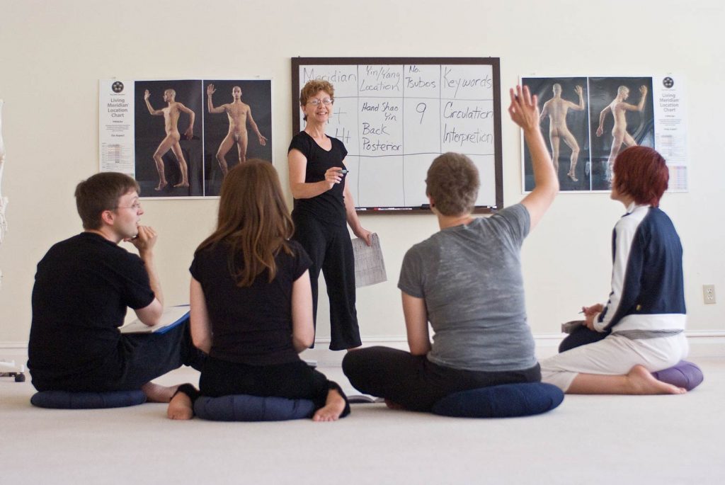 Chicago massage school class in session